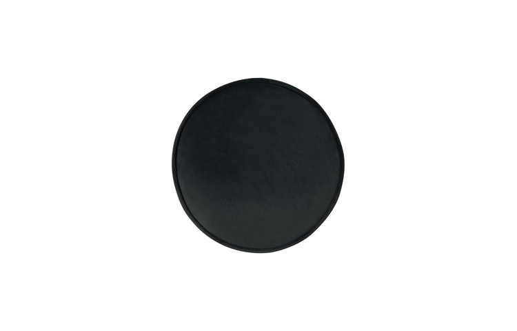 Пуф Pearl Adorn Black на черных ножках