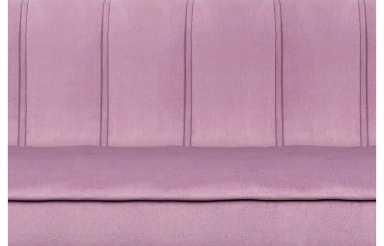 Дизайнерский двухместный диван Pearl Double Pink на черных ножках
