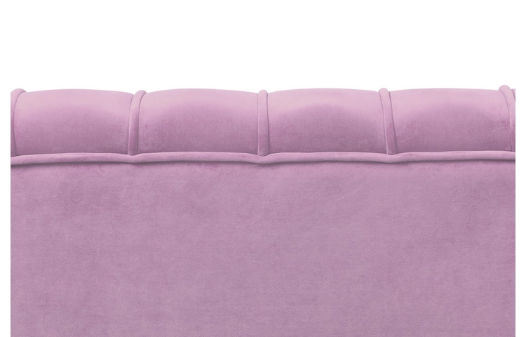 Диван ракушка Pearl Triple Pink на черных ножках
