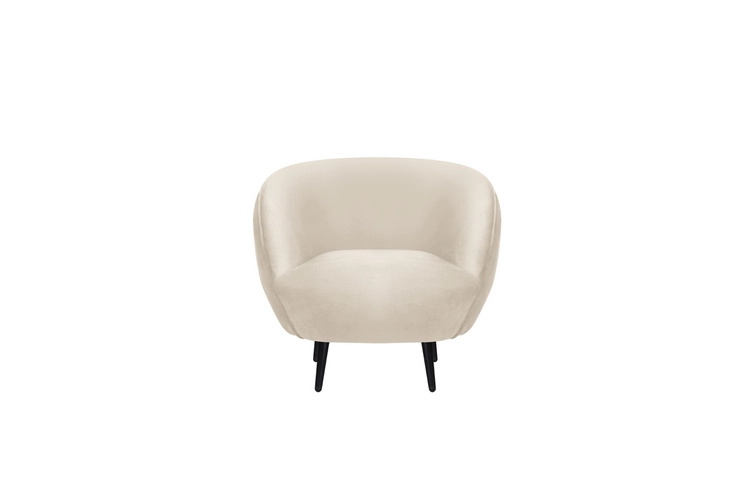 Мягкое кресло Small Benee Beige на черных ножках