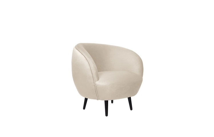 Мягкое кресло Small Benee Beige на черных ножках