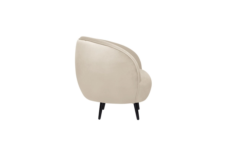 Мягкое кресло Small Benee Beige на черных ножках