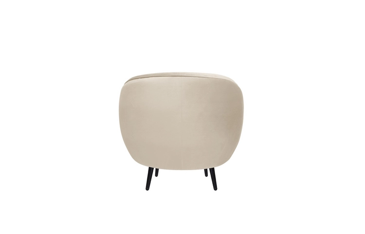 Мягкое кресло Small Benee Beige на черных ножках