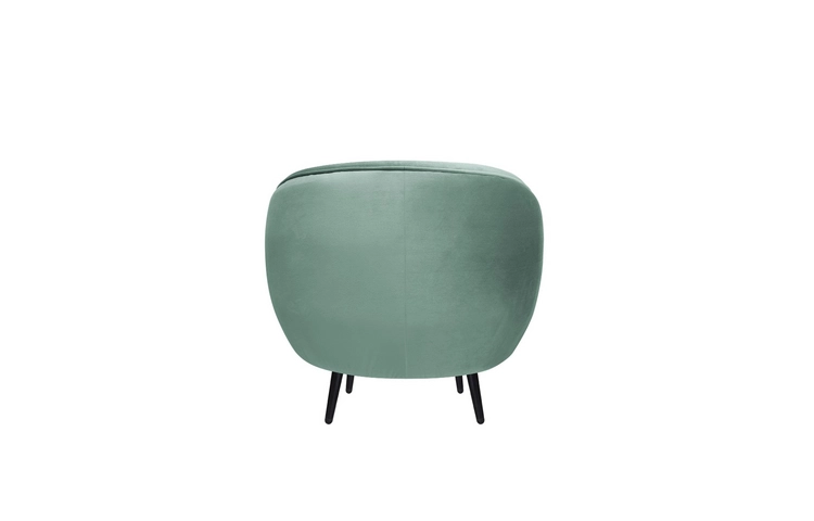 Мягкое кресло Small Benee Green на черных ножках
