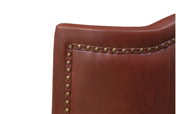 Кожаное кресло каминное Chester Brown V2