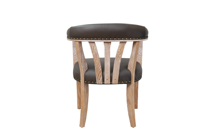 Стул в стиле ретро Tanner Genuine Brown Leather