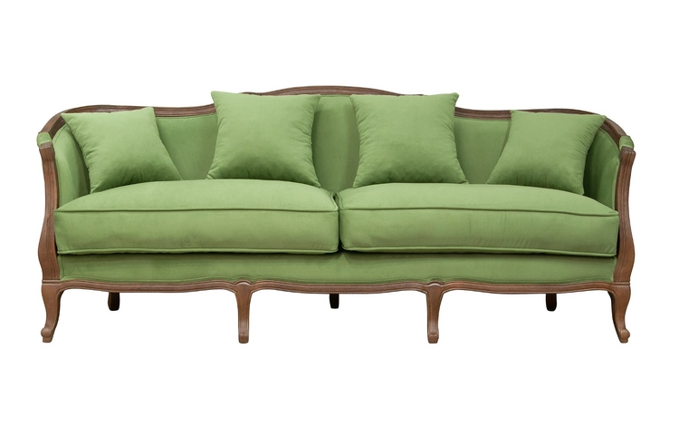 Прямой диван Darcy 3 Green