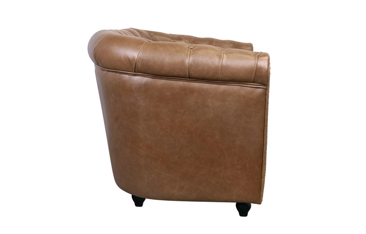 Кожаный диван лофт Karo Brown leather 2S