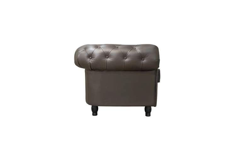 Диван из коричневой кожи Chesterfield Brown Leather 2S