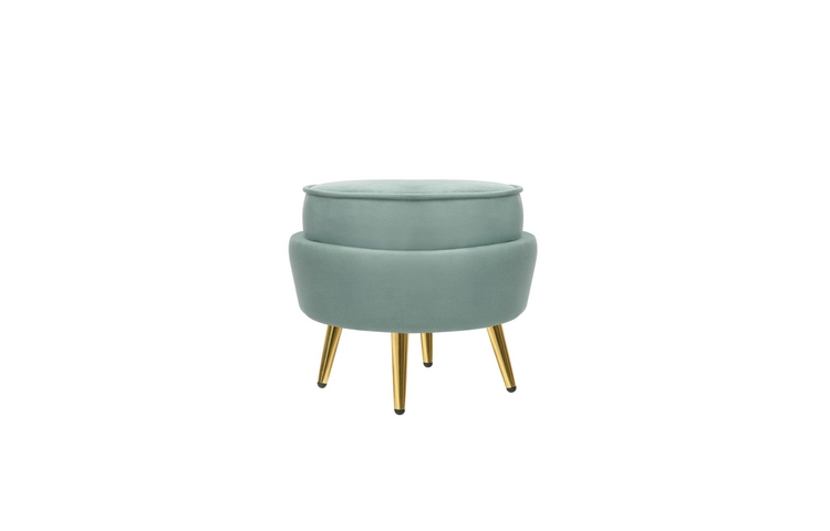 Кресло с пуфом ракушка Pearl Green