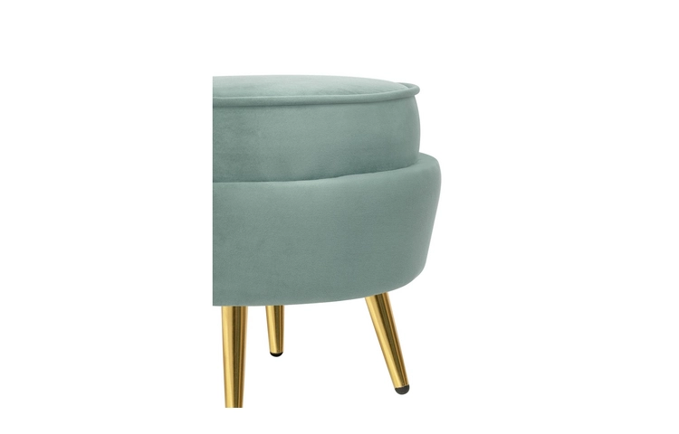 Кресло с пуфом ракушка Pearl Green