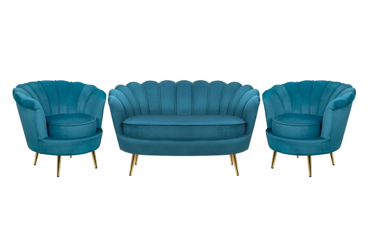 Комплект кресел и дивана ракушка Pearl Double Marine