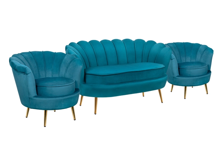 Комплект кресел и дивана ракушка Pearl Double Marine