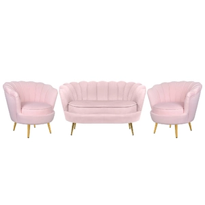 Комплект кресел и дивана ракушка Pearl Double Pink V2