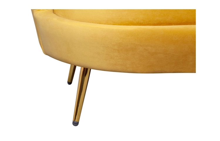 Комплект кресел и дивана ракушка Pearl Triple Yellow
