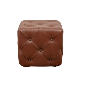 Дизайнерский пуф Amrit Light Brown Leather