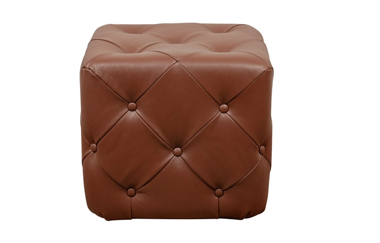 Дизайнерский пуф Amrit Light Brown Leather