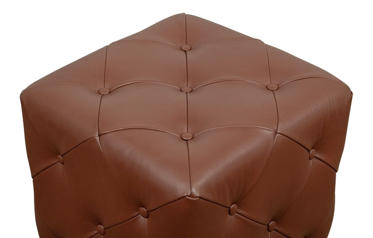 Дизайнерский пуф Amrit Light Brown Leather