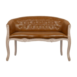 Двухместный дизайнерский диван Kandy Double Brown