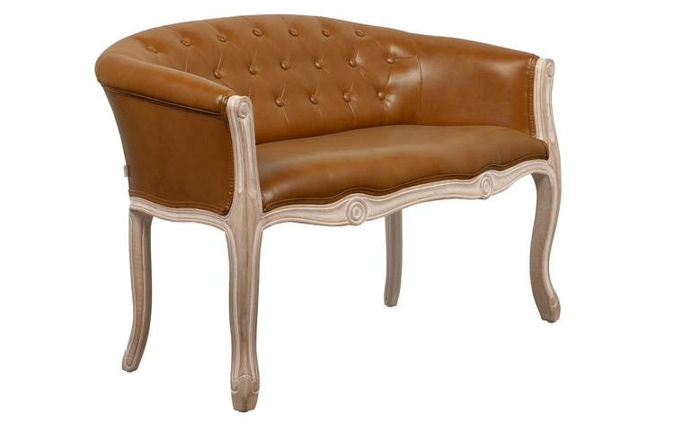 Двухместный дизайнерский диван Kandy Double Brown