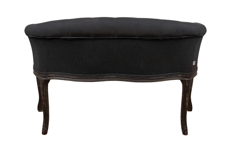 Двухместный дизайнерский диван Kandy Double Black Old