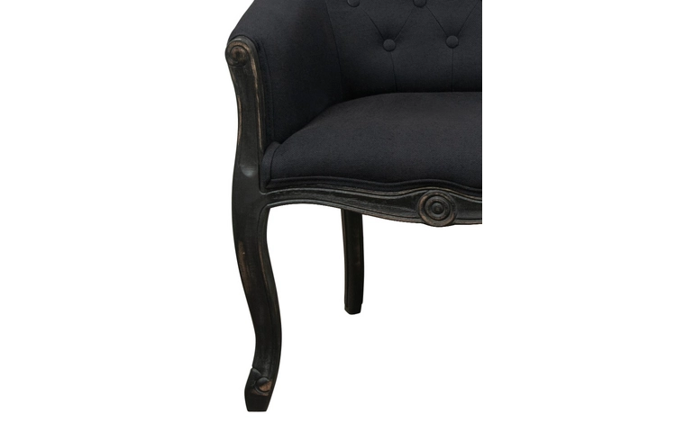 Двухместный дизайнерский диван Kandy Double Black Old