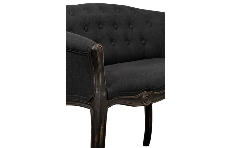 Двухместный дизайнерский диван Kandy Double Black Old