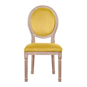 Стул с круглой спинкой Volker Oak Yellow