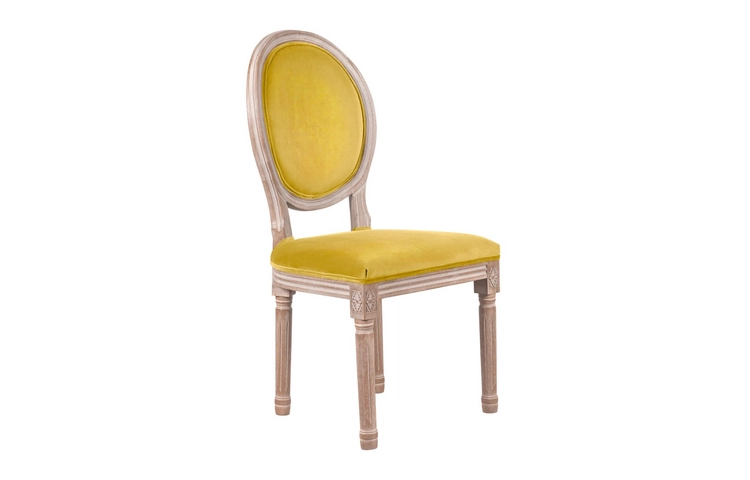 Стул с круглой спинкой Volker Oak Yellow