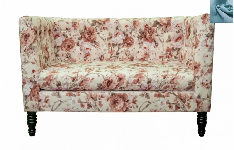 Диван прованс Rose Flower голубой