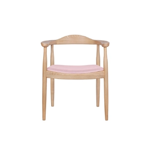 Венский мягкий стул с подлокотниками Carlo Pink V2
