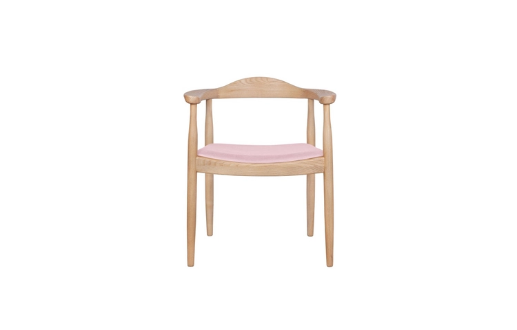 Венский мягкий стул с подлокотниками Carlo Pink V2