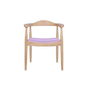 Венский мягкий стул с подлокотниками Carlo Purple V3
