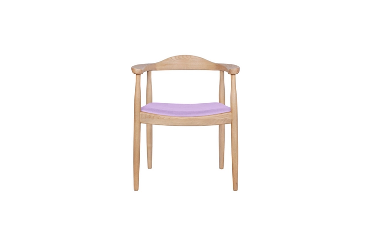 Венский мягкий стул с подлокотниками Carlo Purple V3