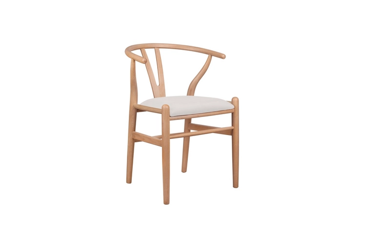 Стул ретро Wishbone Beige