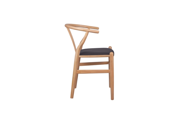 Стул ретро Wishbone Black