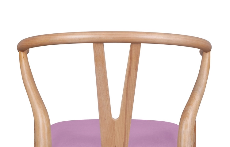 Стул ретро Wishbone Pink