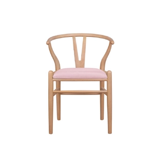 Стул ретро Wishbone Pink V2