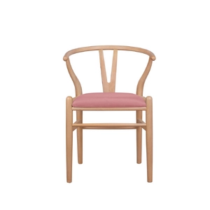 Стул ретро Wishbone Pink V3