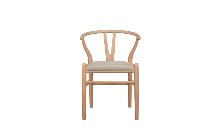 Стул ретро Wishbone Taupe