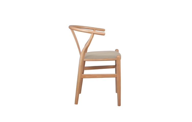 Стул ретро Wishbone Taupe