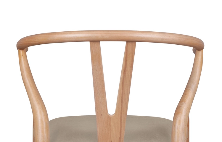 Стул ретро Wishbone Taupe